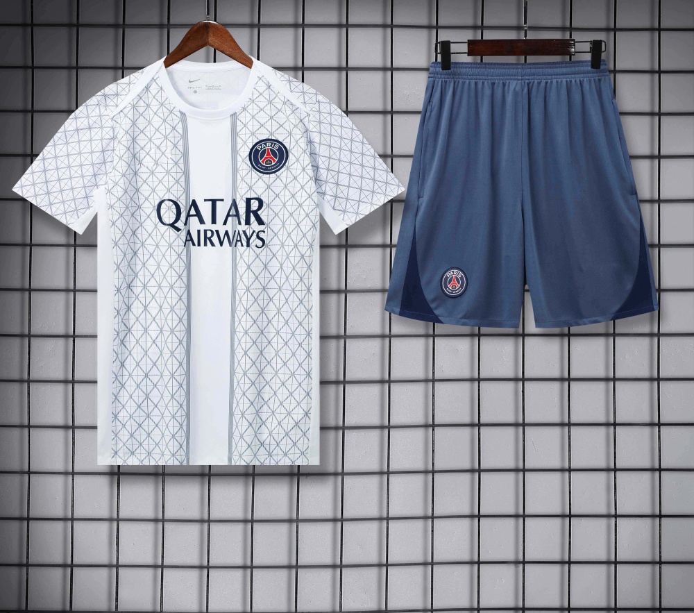2526 season Paris Saint-Germain F.C. Training clothes suit Short sleeve Fan version
