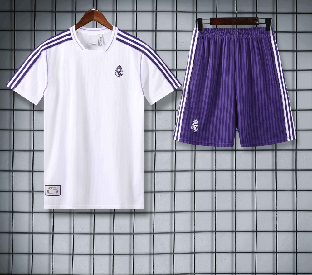 2526 season Real Madrid CF Training clothes suit Short sleeve Fan version