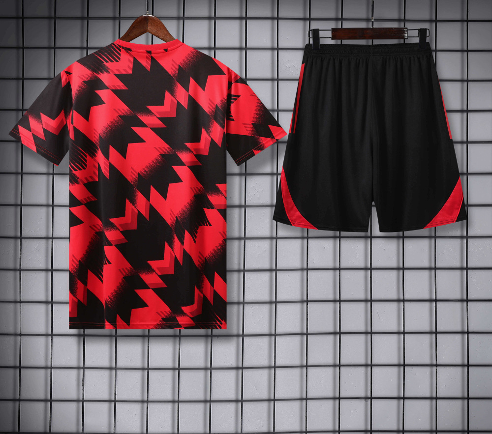 2526 season Manchester United F.C. Training clothes suit Short sleeve Fan version