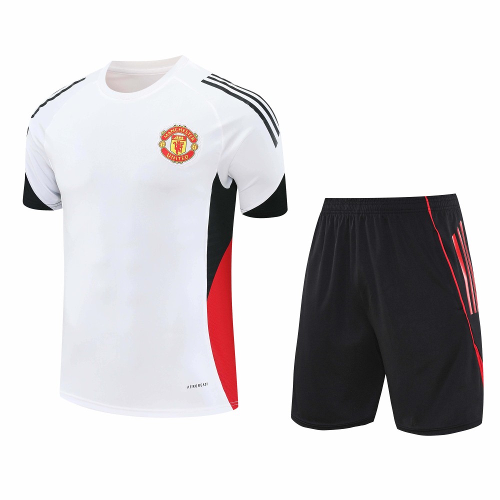 2526 season Manchester United F.C. Training clothes suit Short sleeve Fan version