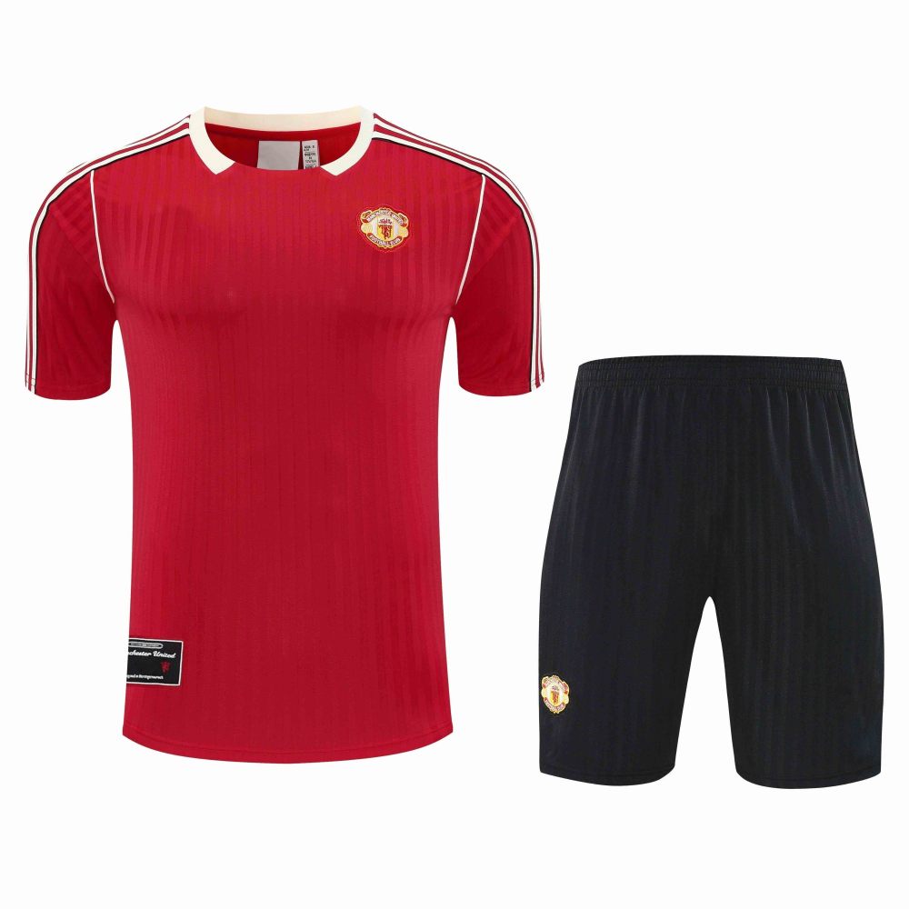 2526 season Manchester United F.C. Training clothes suit Short sleeve Fan version