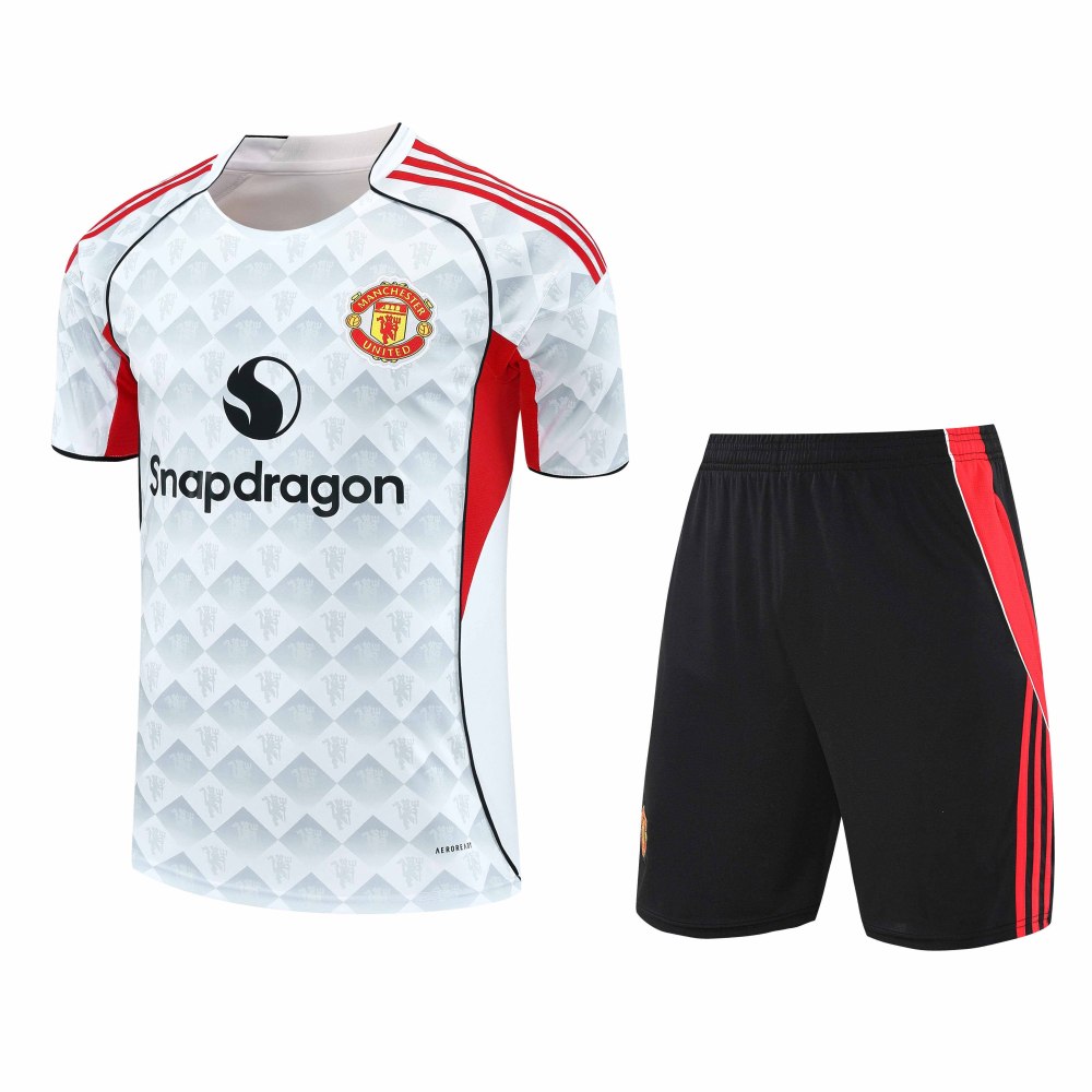 2526 season Manchester United F.C. Training clothes suit Short sleeve Fan version