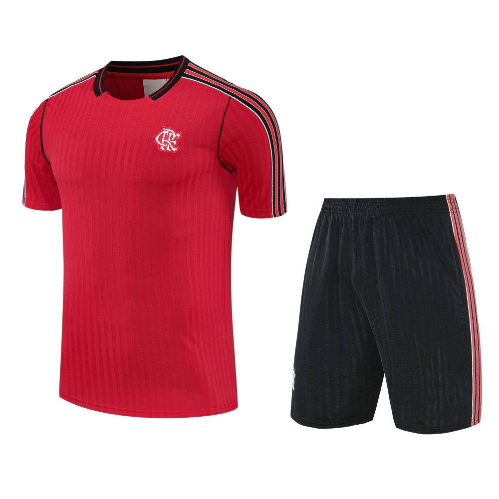 2526 season CR Flamengo Training clothes suit Short sleeve Fan version
