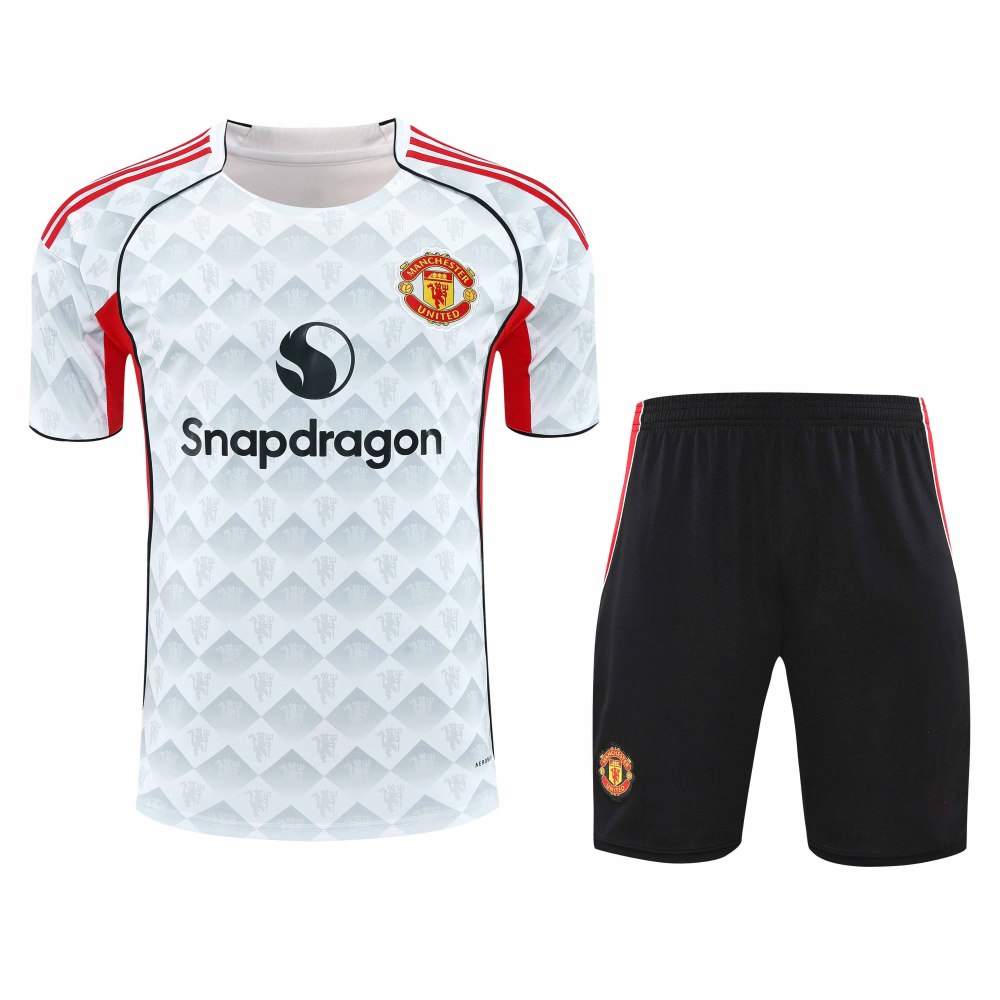 2526 season Manchester United F.C. Training clothes suit Short sleeve Fan version