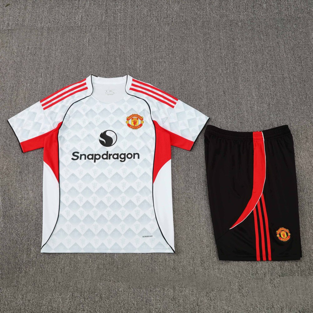 2526 season Manchester United F.C. Training clothes suit Short sleeve Fan version