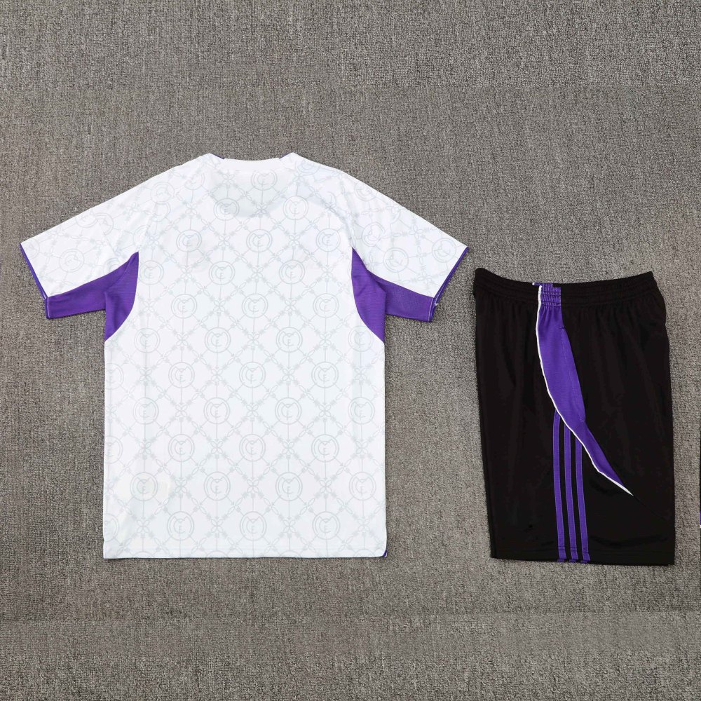 2526 season Real Madrid CF Training clothes suit Short sleeve Fan version