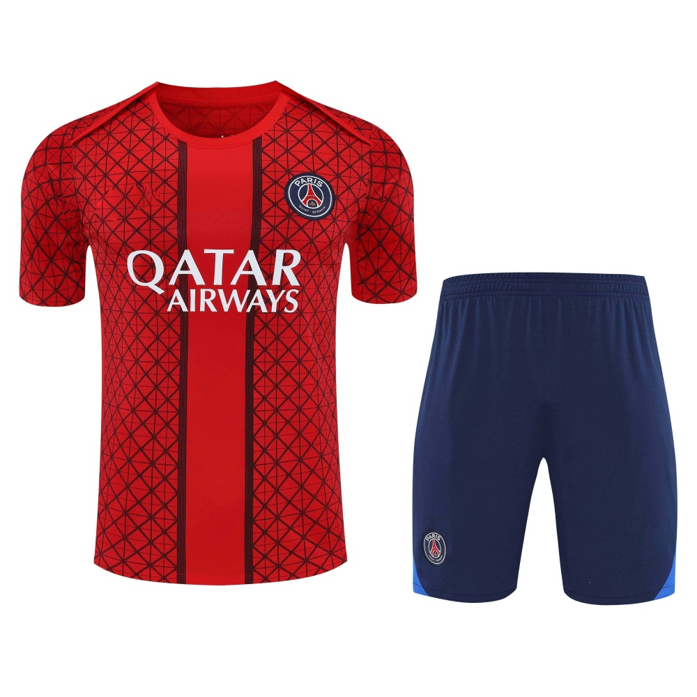 2526 season Paris Saint-Germain F.C. Training clothes suit Short sleeve Fan version
