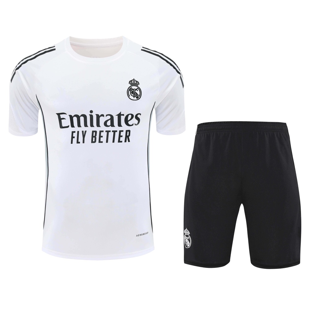 2526 season Real Madrid CF Training clothes suit Short sleeve Fan version