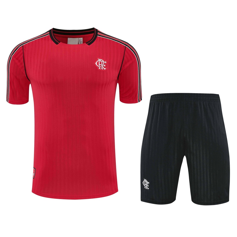 2526 season CR Flamengo Training clothes suit Short sleeve Fan version