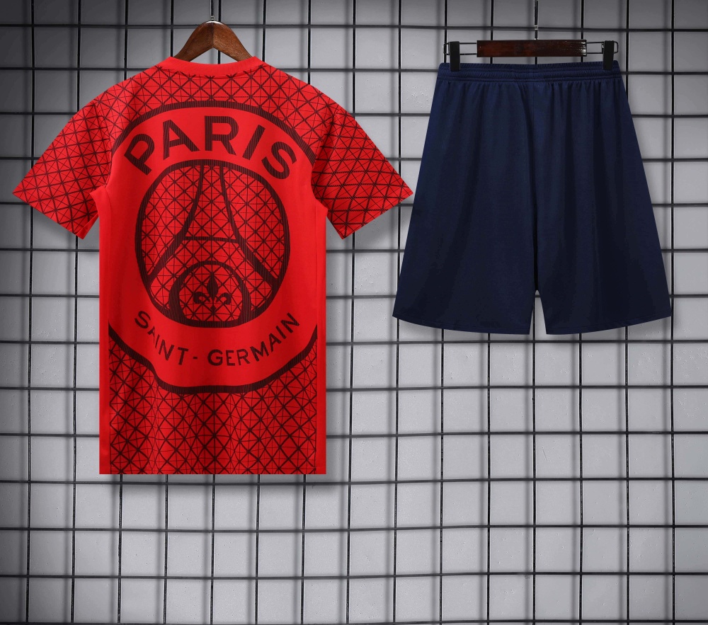 2526 season Paris Saint-Germain F.C. Training clothes suit Short sleeve Fan version