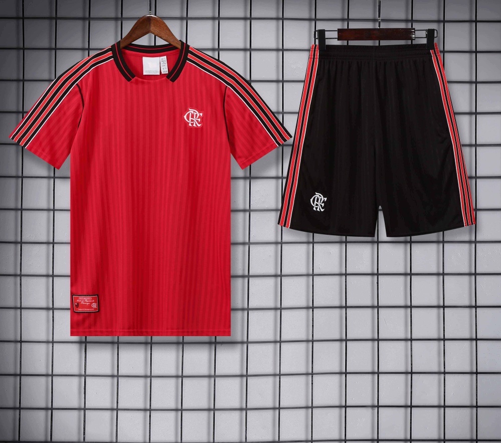 2526 season CR Flamengo Training clothes suit Short sleeve Fan version