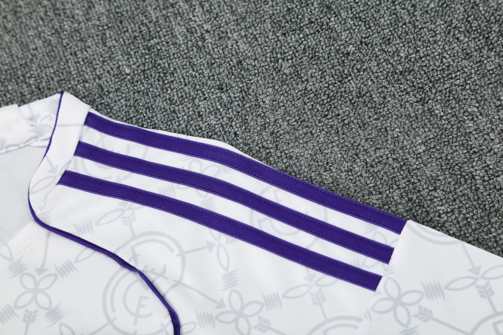 2526 season Real Madrid CF Training clothes suit Short sleeve Fan version
