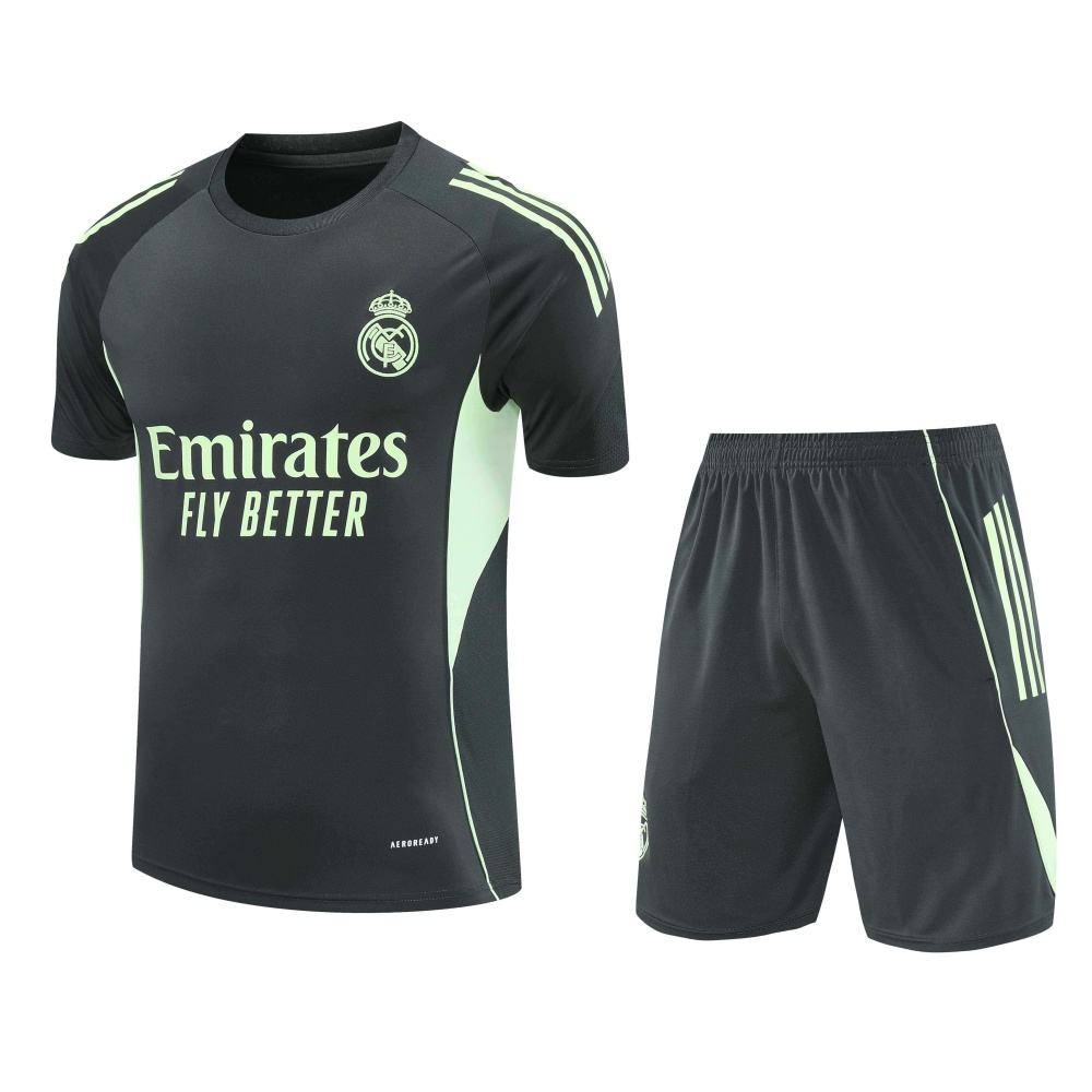 2526 season Real Madrid CF Training clothes suit Short sleeve Fan version