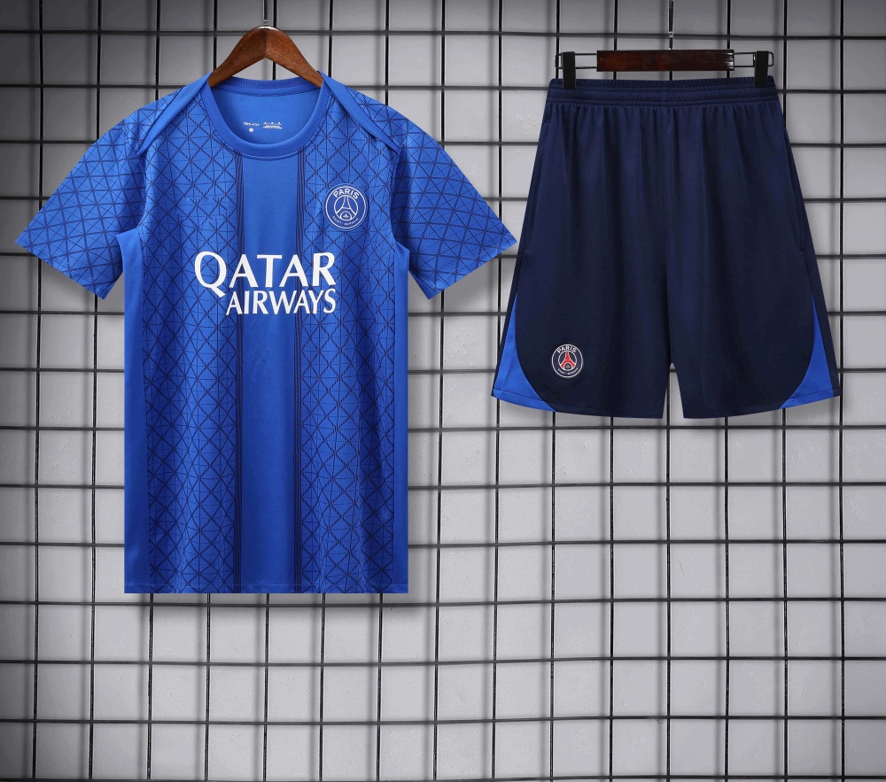 2526 season Paris Saint-Germain F.C. Training clothes suit Short sleeve Fan version