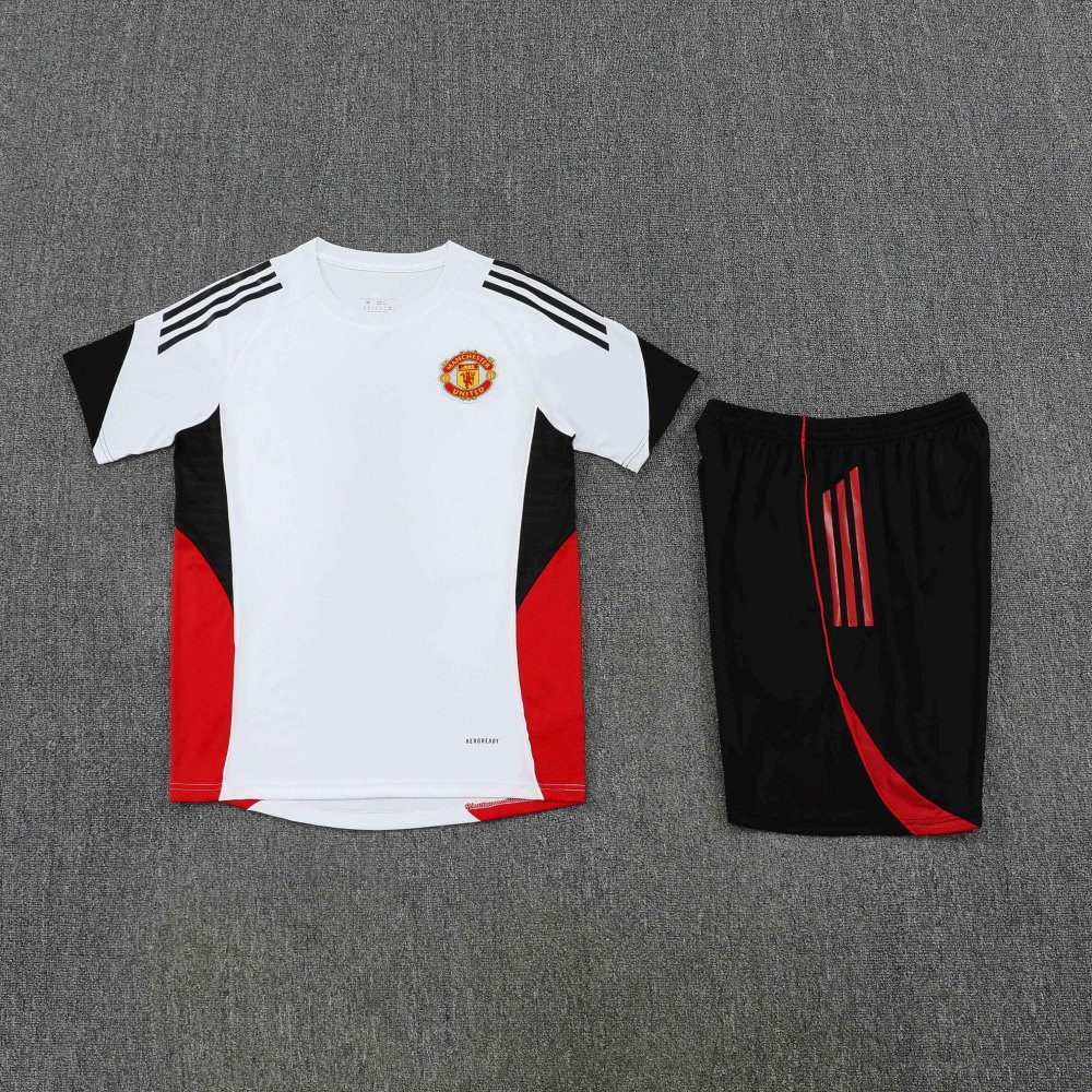 2526 season Manchester United F.C. Training clothes suit Short sleeve Fan version