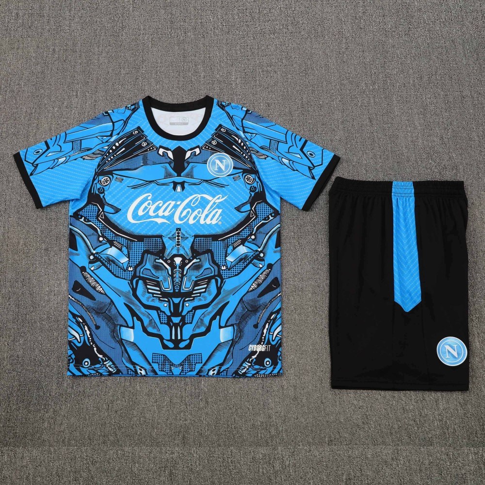 2526 season S.S.C. Napoli Training clothes suit Short sleeve Fan version