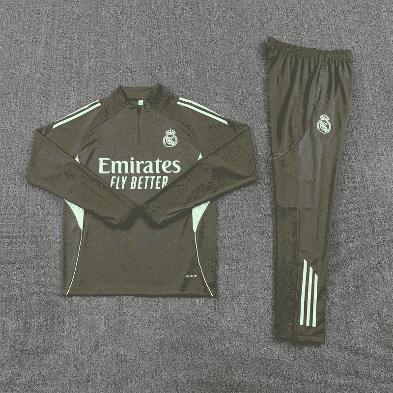 2526 season Real Madrid CF Half zip training suit set