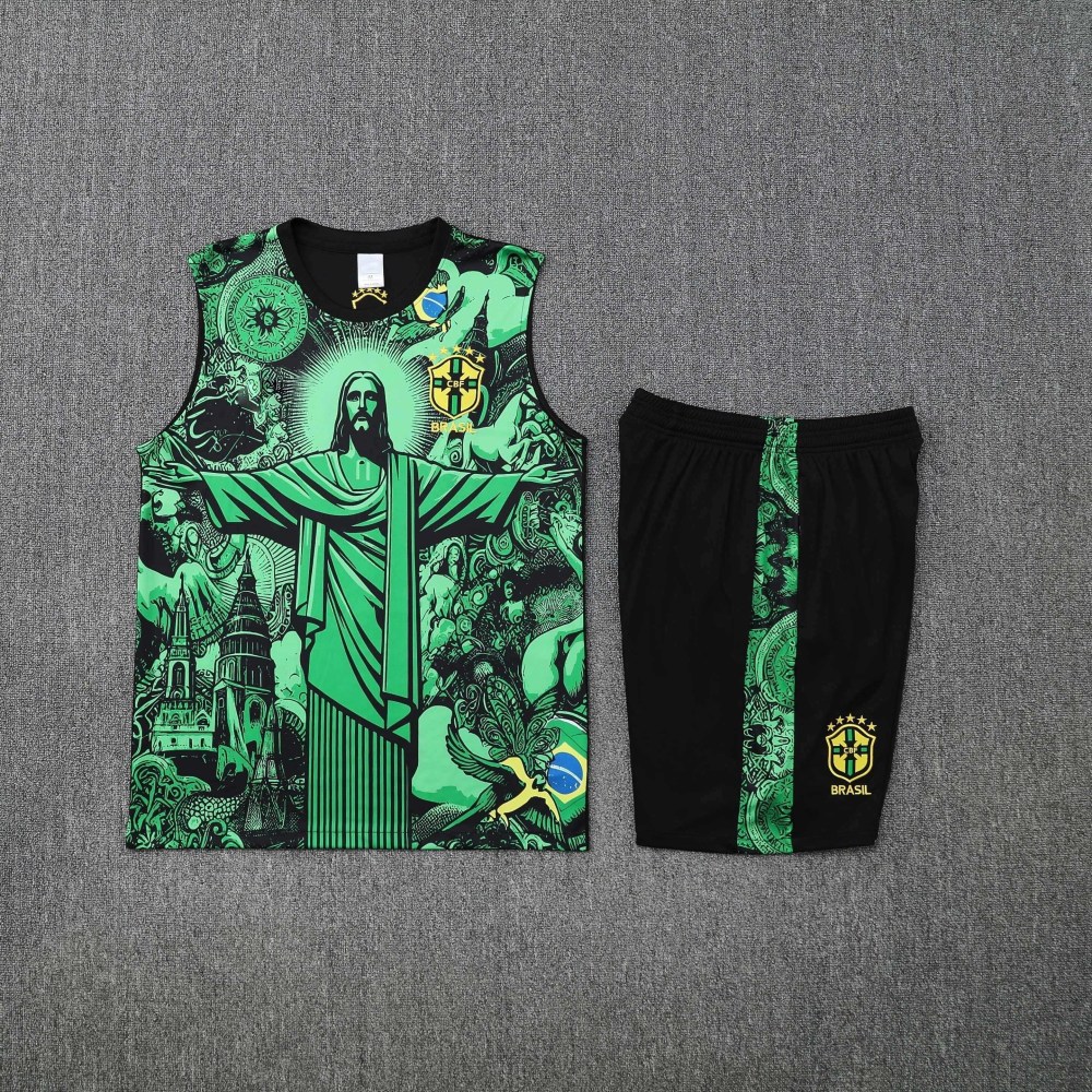 2526 season Brazil Jesus Training clothes suit vest Fan version