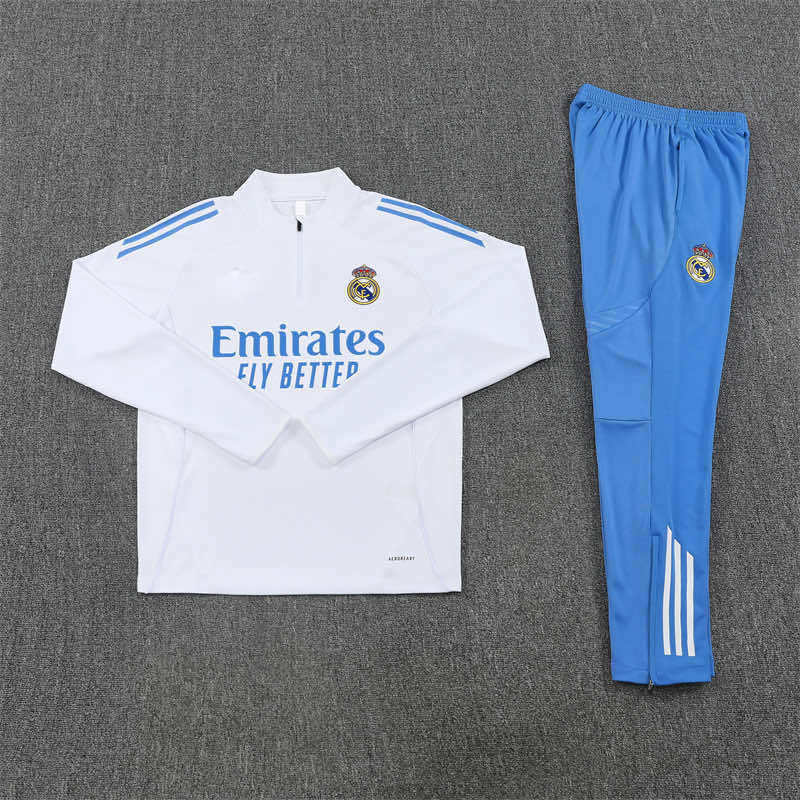2526 season Real Madrid CF Half zip training suit set