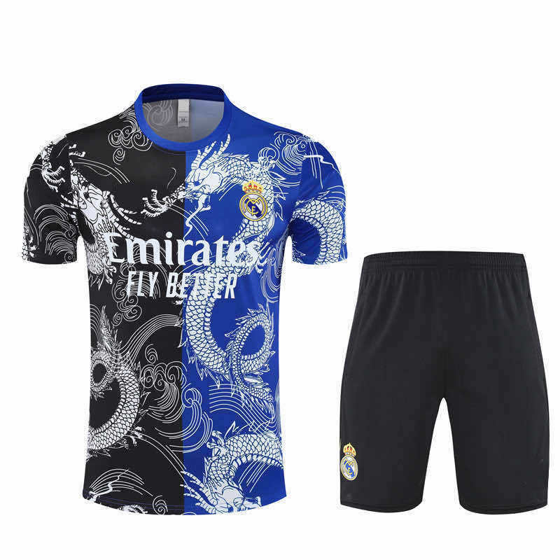 2526 season Real Madrid CF Training clothes suit Short sleeve Fan version