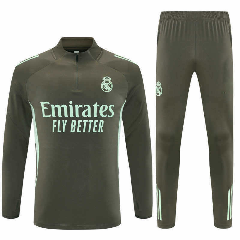 2526 season Real Madrid CF Half zip training suit set
