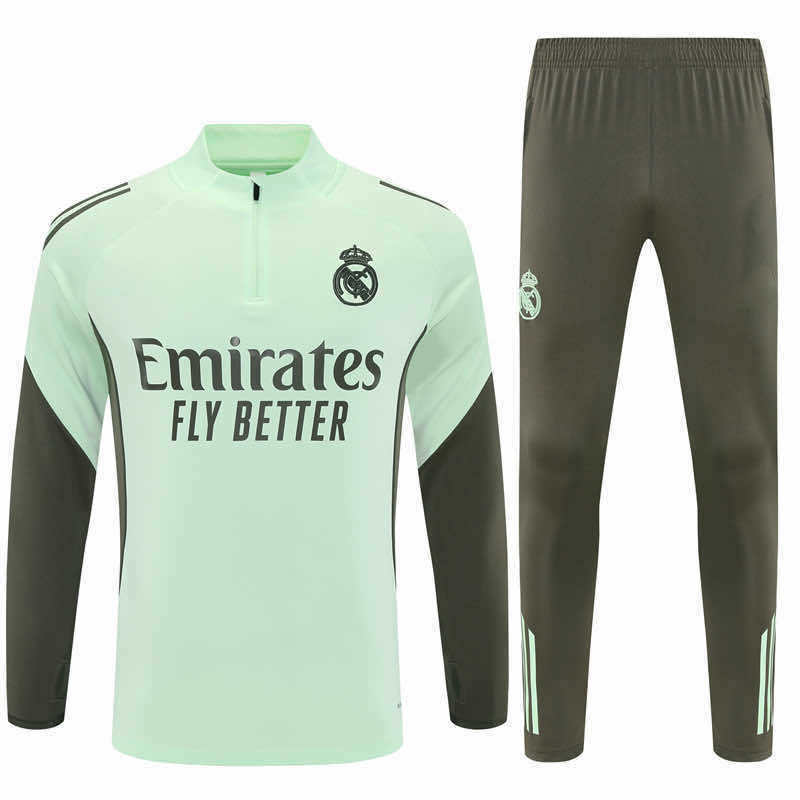 2526 season Real Madrid CF Half zip training suit set
