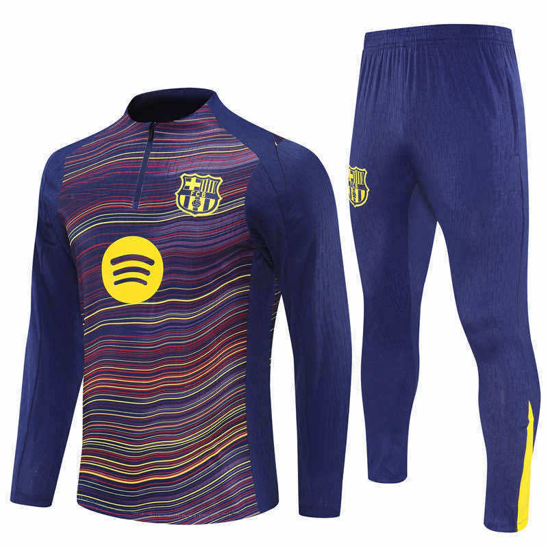 2526 season FC Barcelona / Barça Half zip training suit set