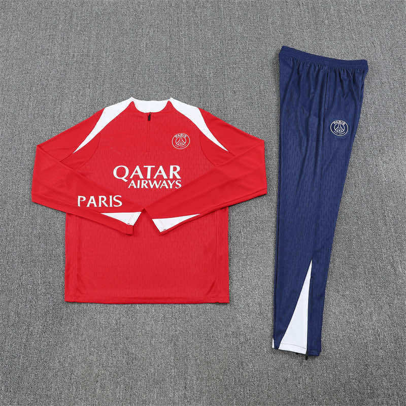 2526 season Paris Saint-Germain F.C. Half zip training suit set