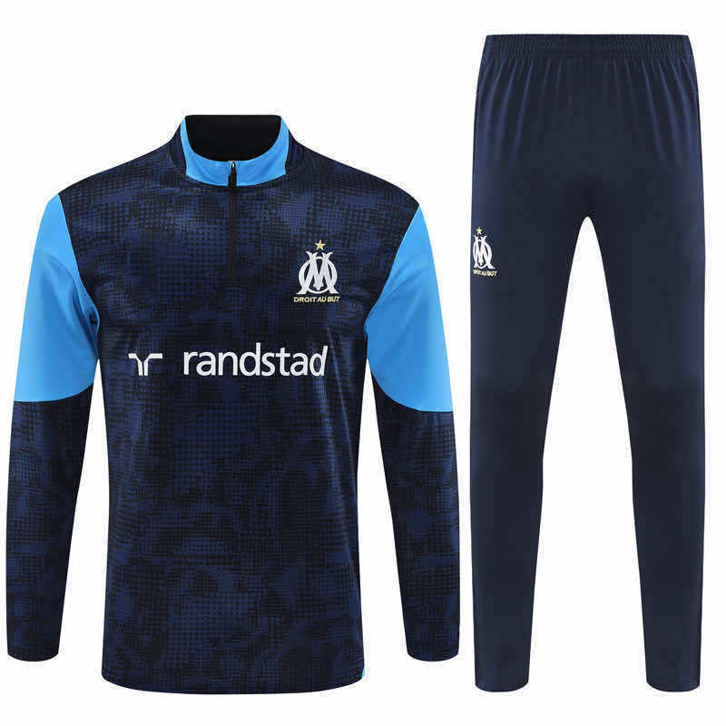 2526 season Olympique de Marseille Half zip training suit set