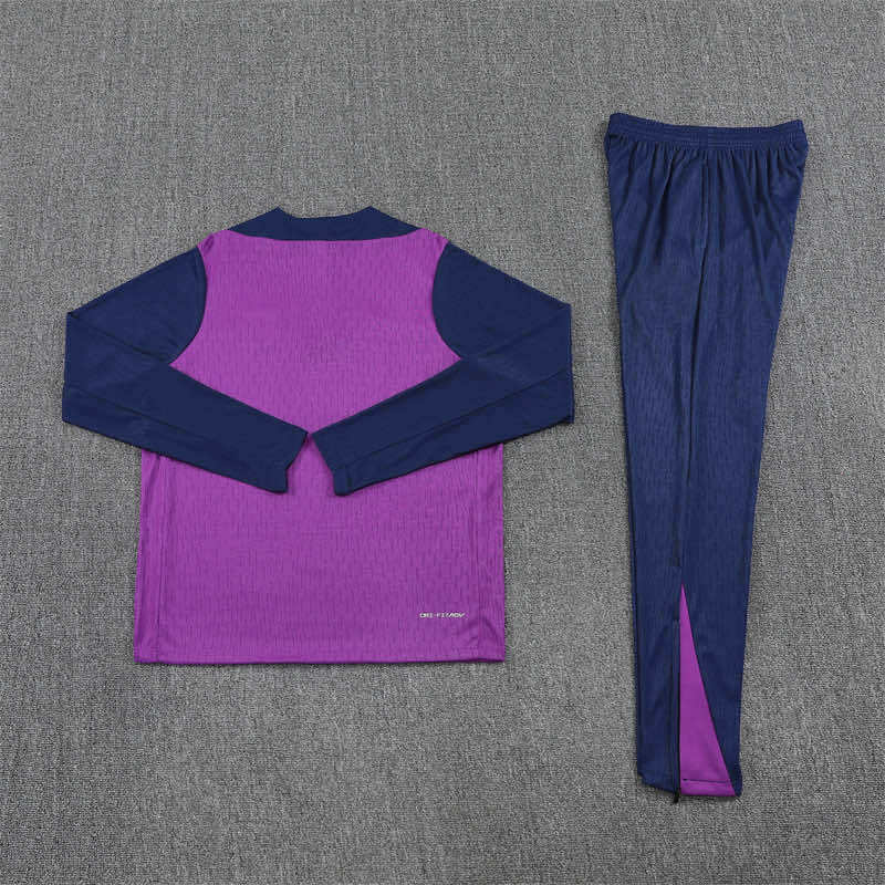 2526 season FC Barcelona / Barça Half zip training suit set