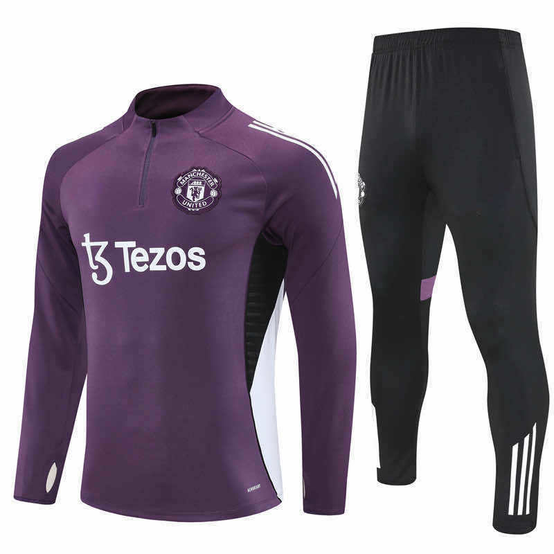 2526 season Manchester United F.C.  Half zip training suit set