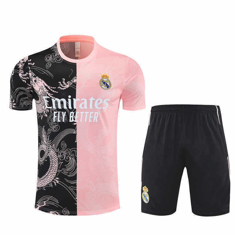 2526 season Real Madrid CF Training clothes suit Short sleeve Fan version