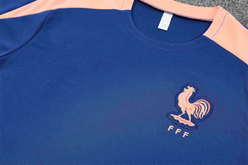 2526 season France Training clothes suit Short sleeve Fan version
