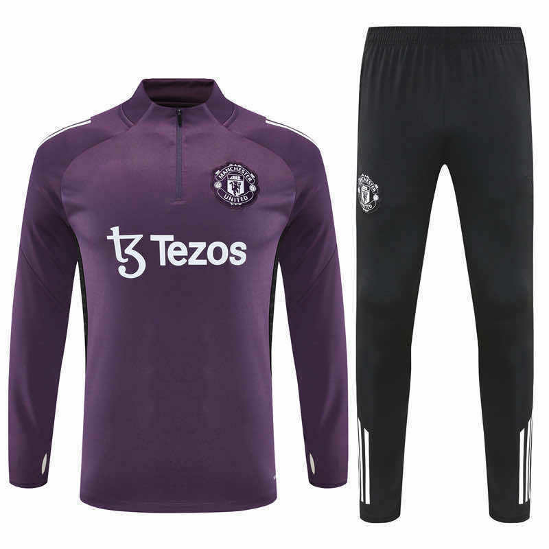 2526 season Manchester United F.C.  Half zip training suit set