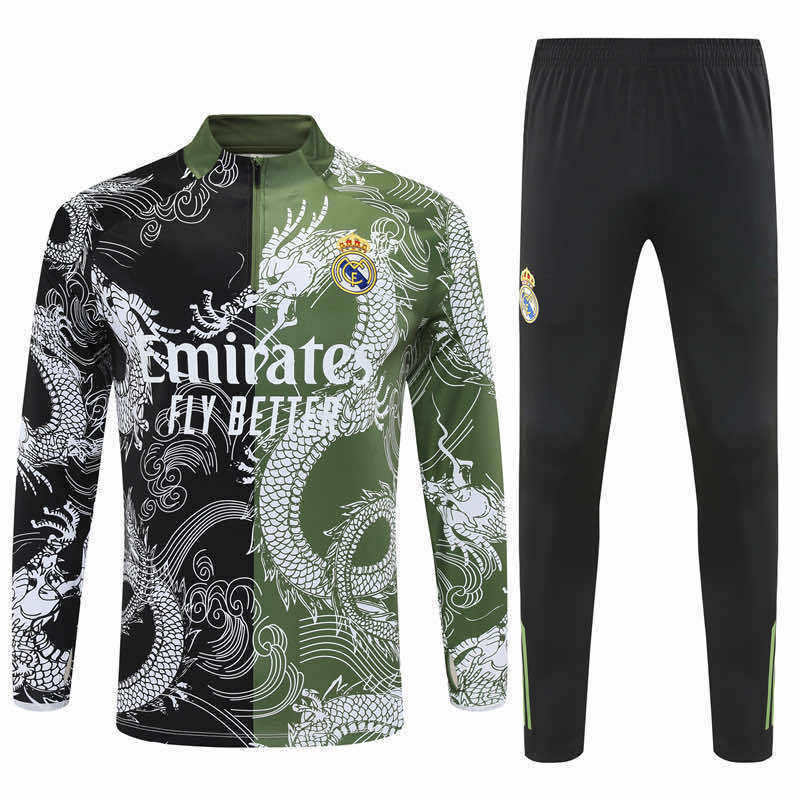 2526 season Real Madrid CF Half zip training suit set