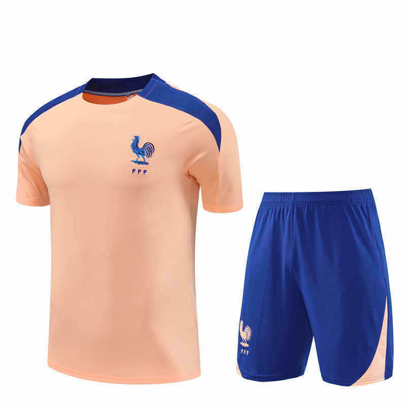 2526 season France Training clothes suit Short sleeve Fan version