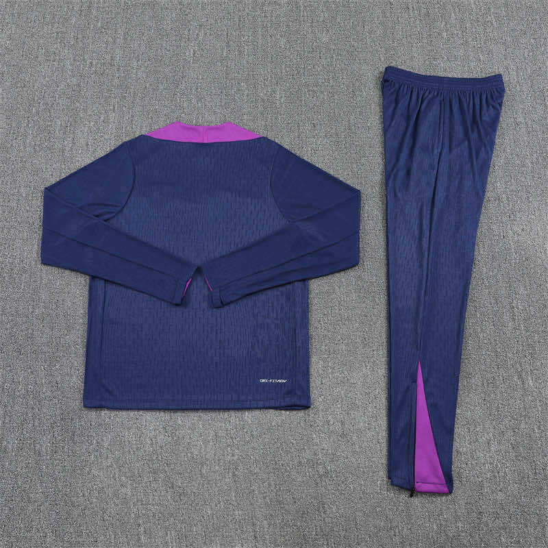 2526 season FC Barcelona / Barça Half zip training suit set