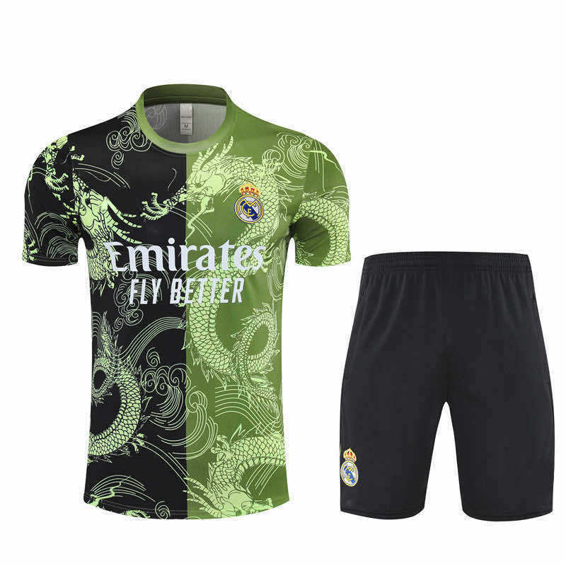 2526 season Real Madrid CF Training clothes suit Short sleeve Fan version
