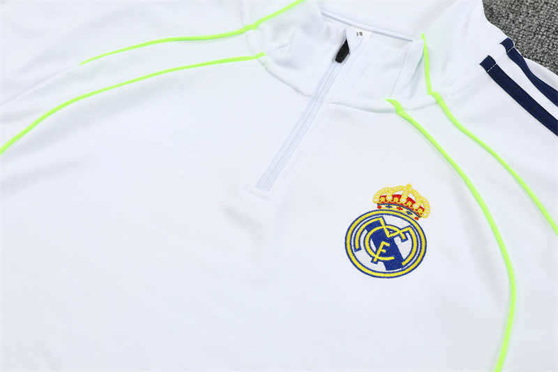 2526 season Real Madrid CF Half zip training suit set