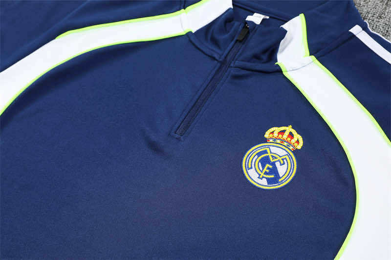 2526 season Real Madrid CF Half zip training suit set