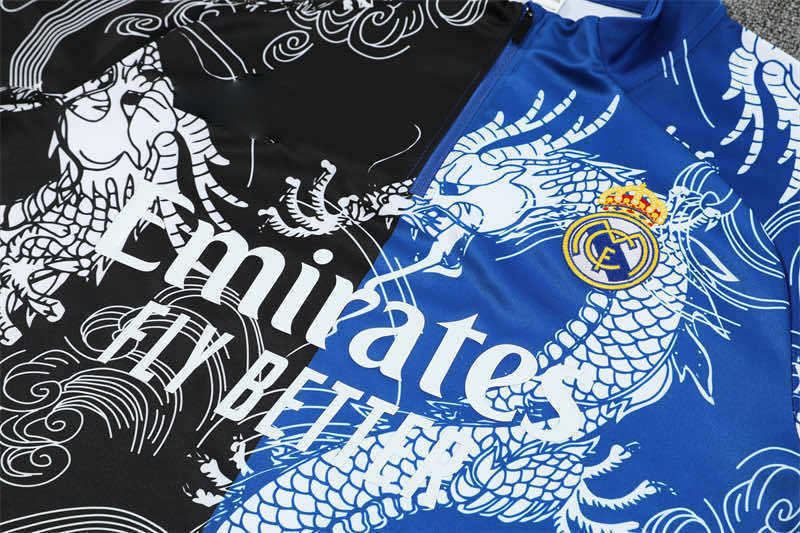 2526 season Real Madrid CF Half zip training suit set