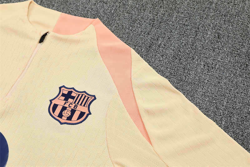 2526 season FC Barcelona / Barça Half zip training suit set