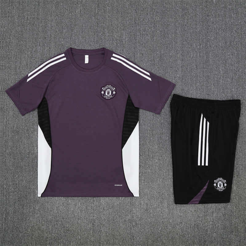2526 season Manchester United F.C. Training clothes suit Short sleeve Fan version