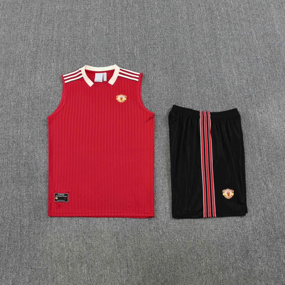 2526 season Manchester United F.C. Training clothes suit vest Fan version