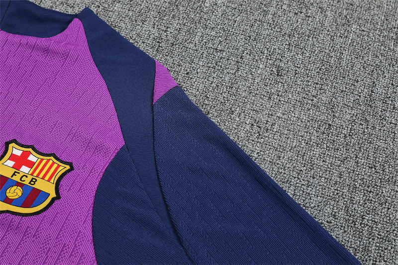 2526 season FC Barcelona / Barça Half zip training suit set