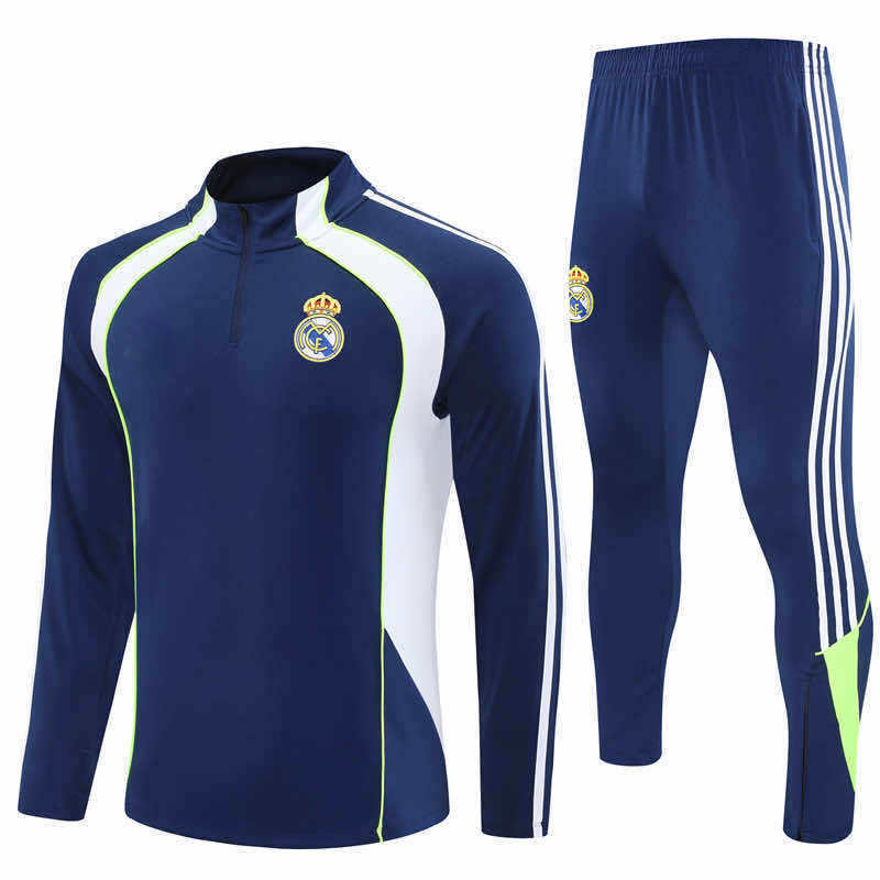 2526 season Real Madrid CF Half zip training suit set