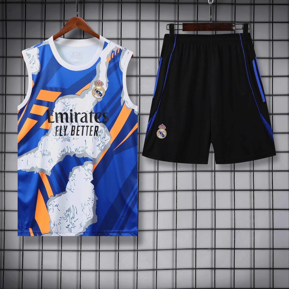 2526 season Real Madrid CF Training clothes suit vest Fan version