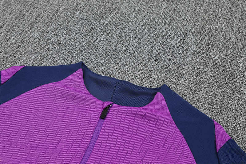 2526 season FC Barcelona / Barça Half zip training suit set