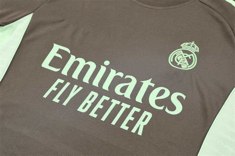 2526 season Real Madrid CF Training clothes suit Short sleeve Fan version
