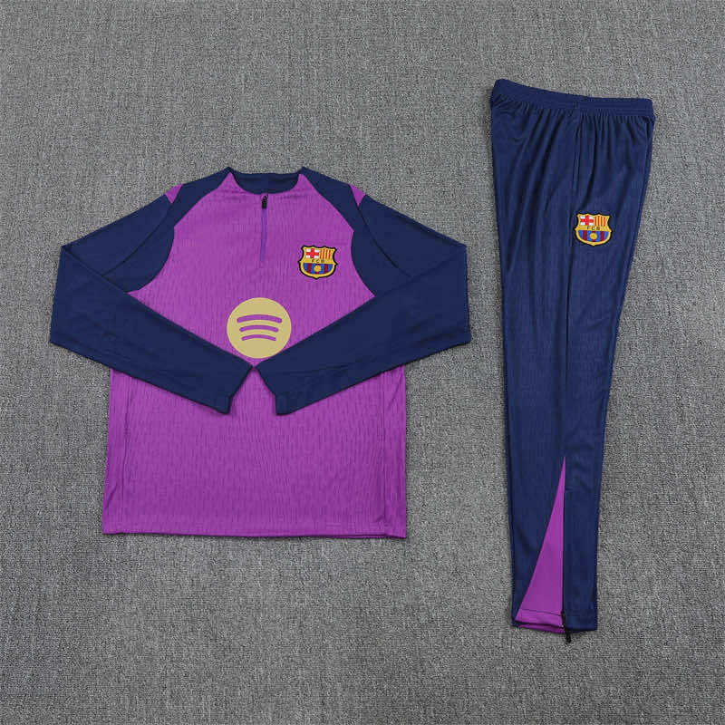 2526 season FC Barcelona / Barça Half zip training suit set